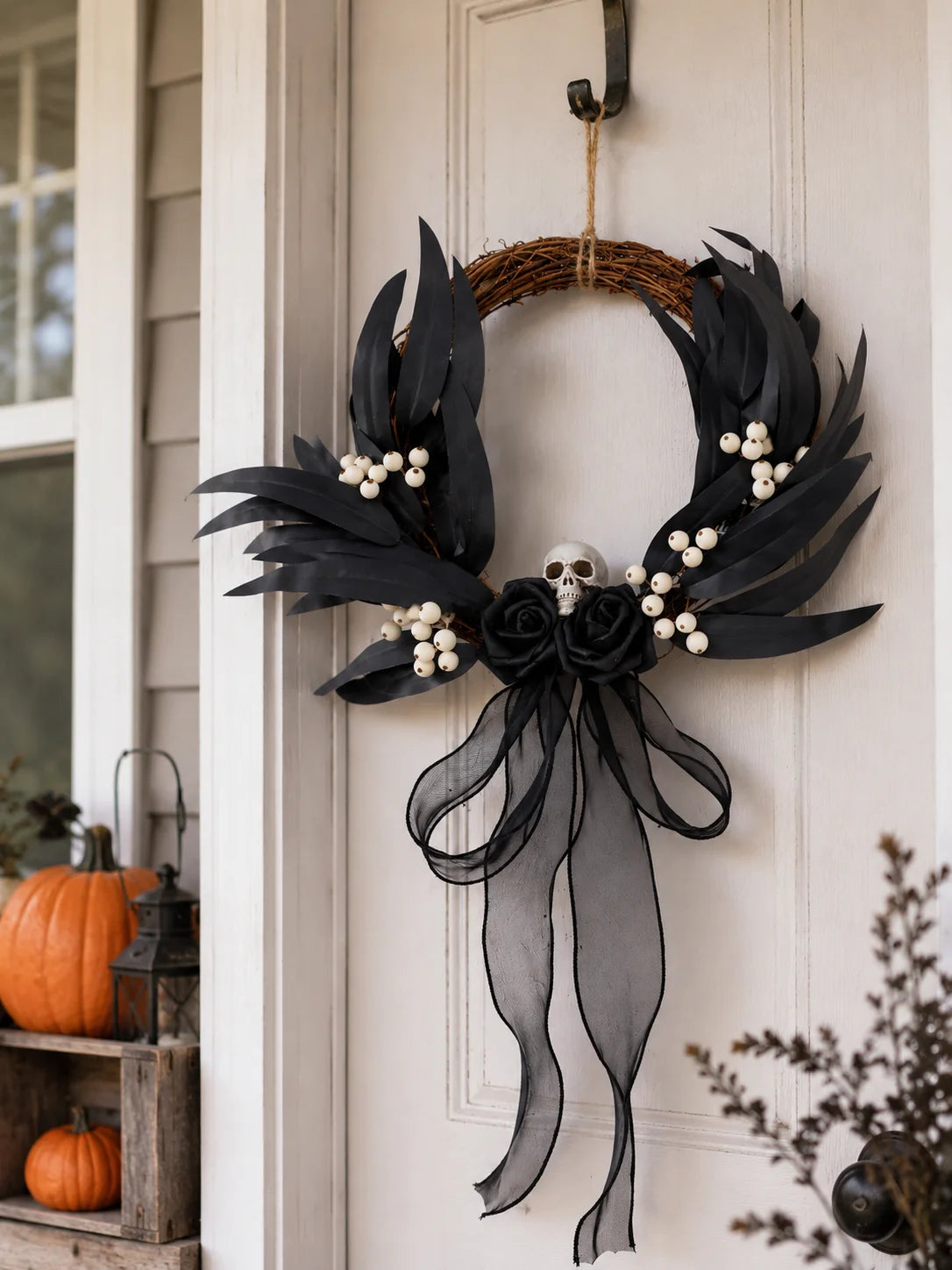 Halloween Rattan Wreath
