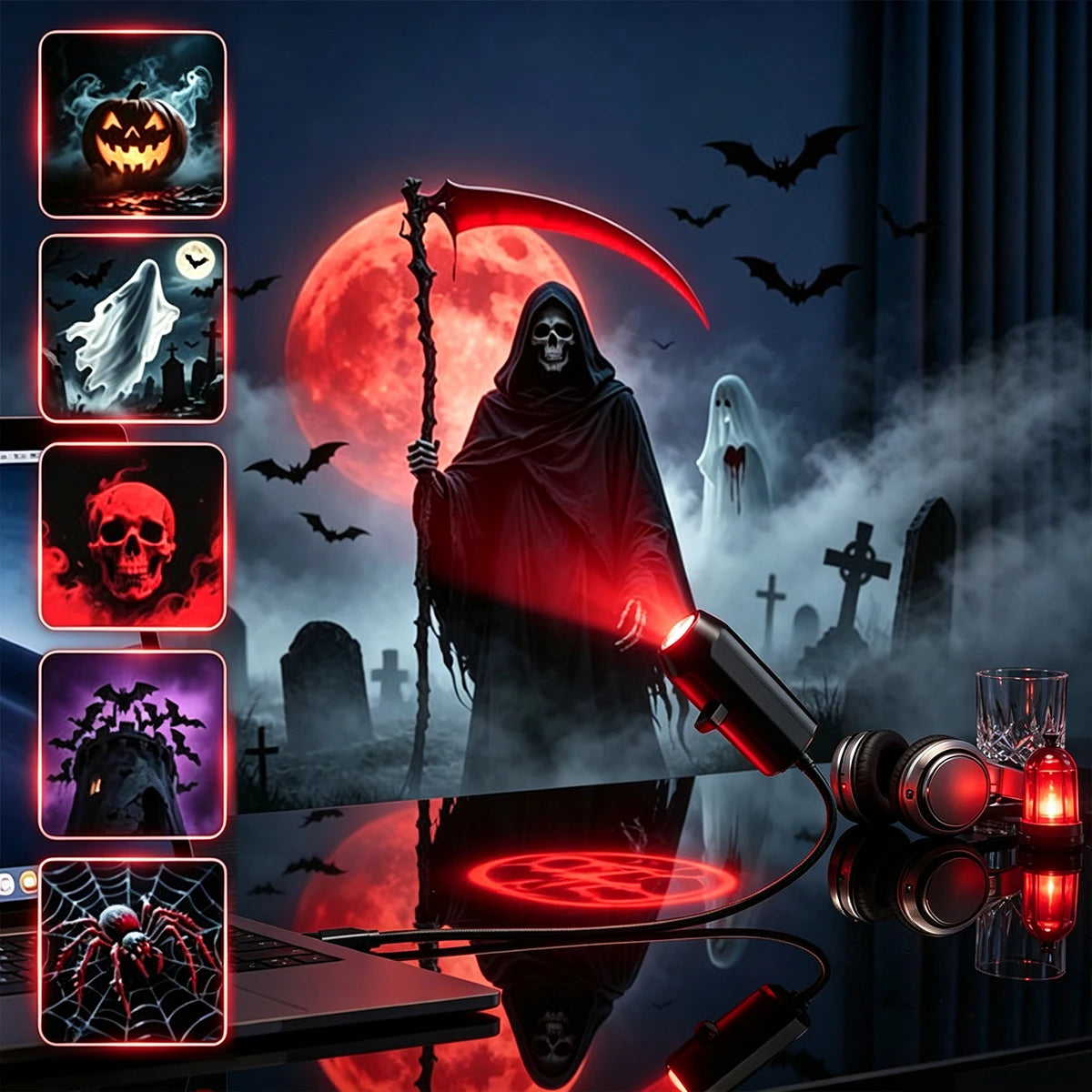 Halloween Projector Light 6 Patterns