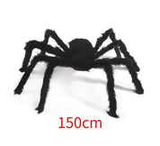 Giant Black Plush Spider Decoration