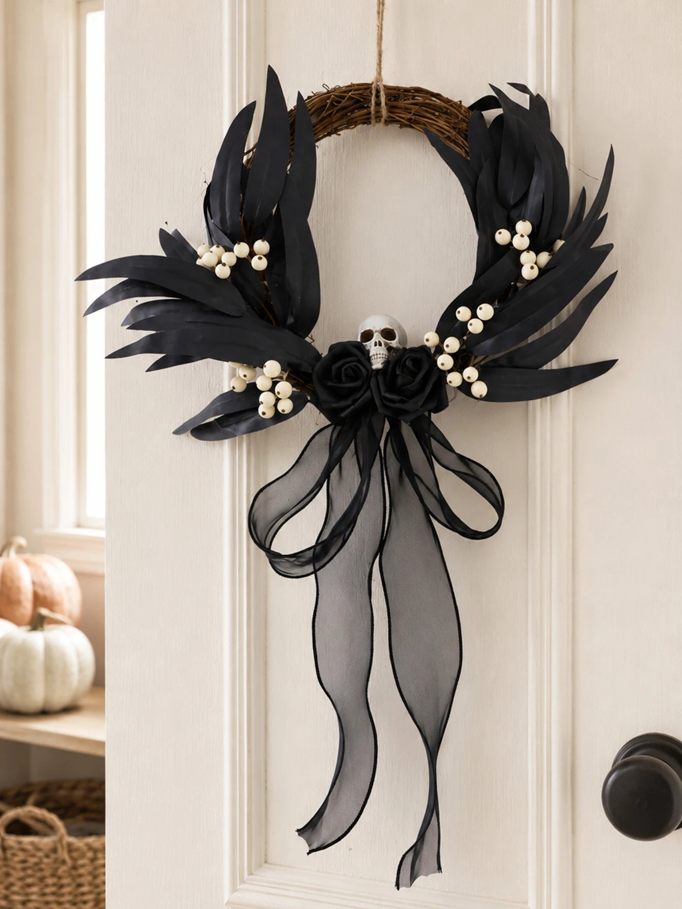 Halloween Rattan Wreath