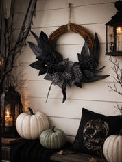 Halloween Rattan Wreath