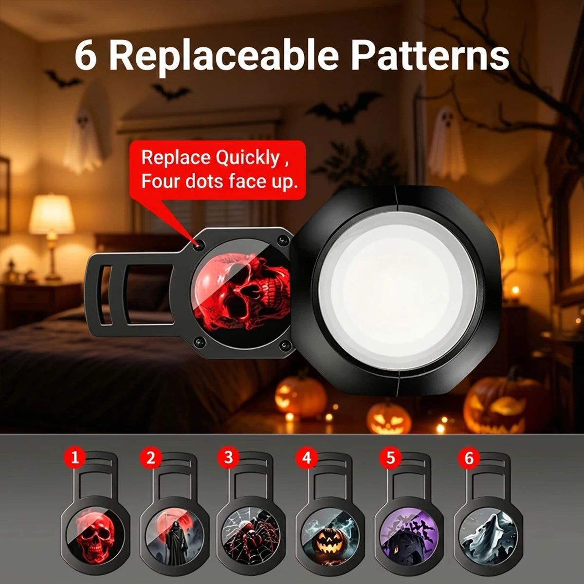 Halloween Projector Light 6 Patterns