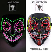Wireless Neon LED Purge Mask Glow