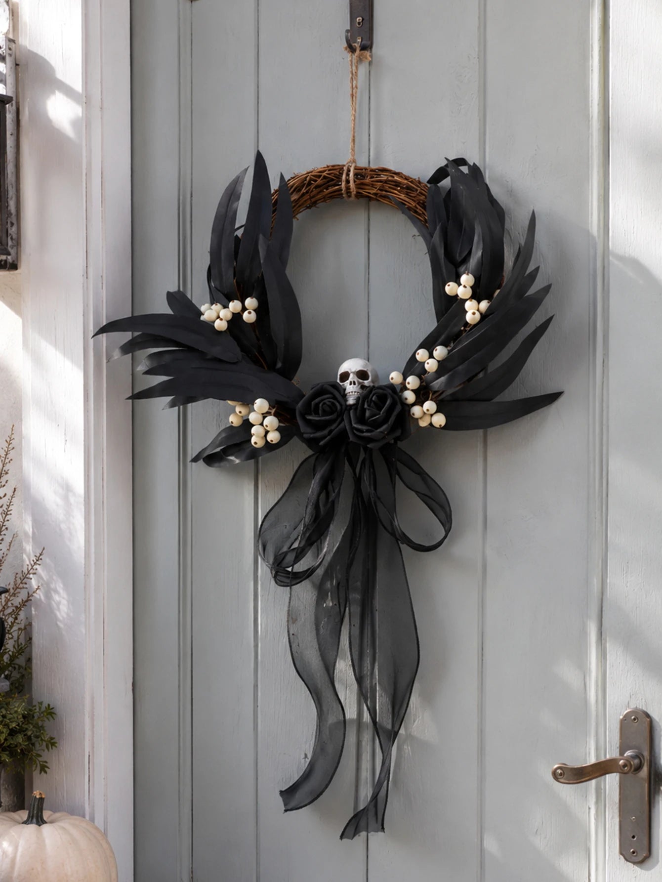 Halloween Rattan Wreath