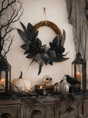 Halloween Rattan Wreath