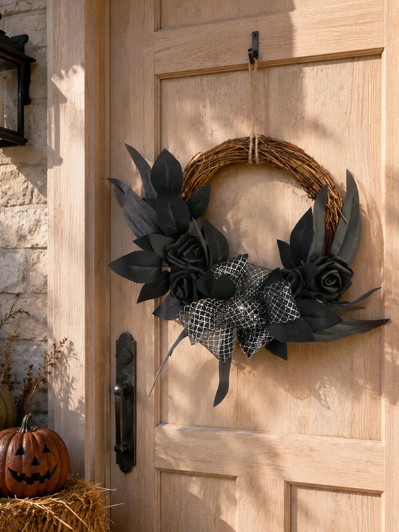 Halloween Rattan Wreath