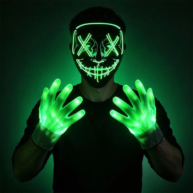 Multi Style Glowing LED Purge Mask