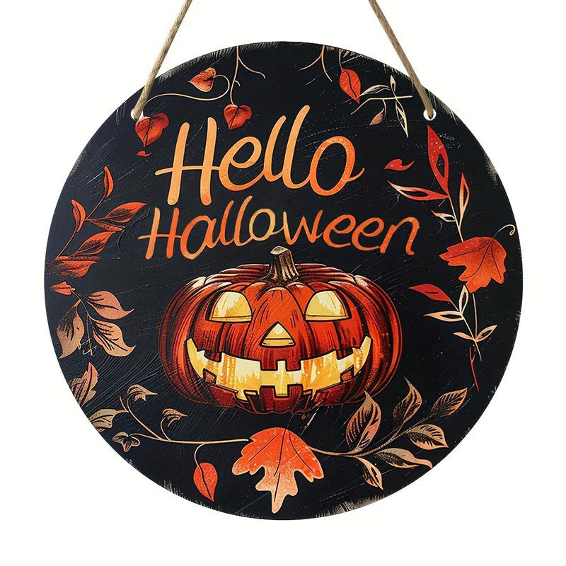 Halloween Wooden Wreath
