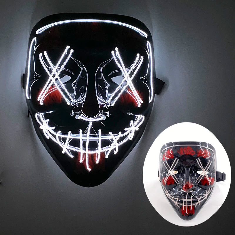 Multi Style Glowing LED Purge Mask