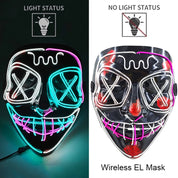 Wireless Neon LED Purge Mask Glow