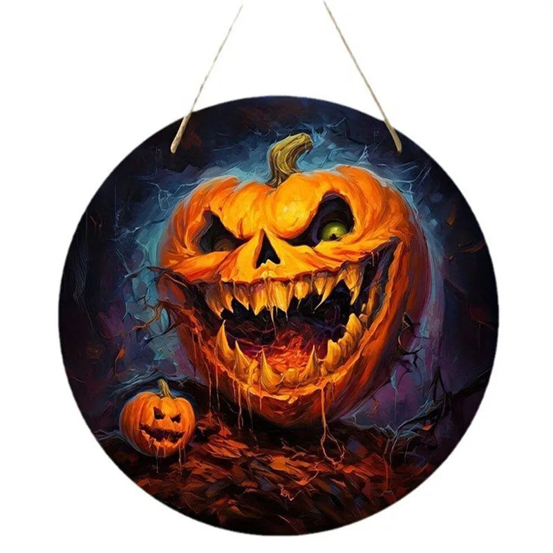 Halloween Wooden Wreath