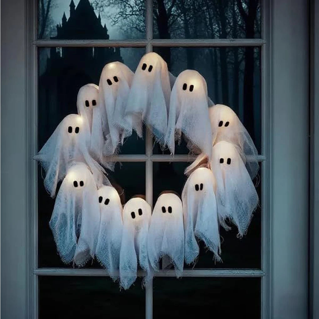 Halloween Ghost Wreath