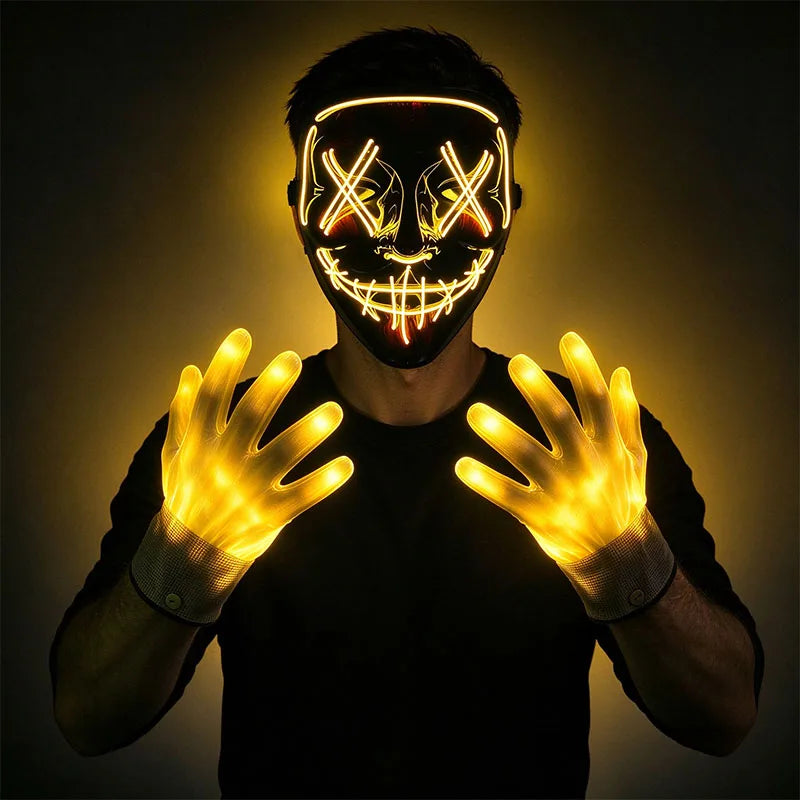 Multi Style Glowing LED Purge Mask