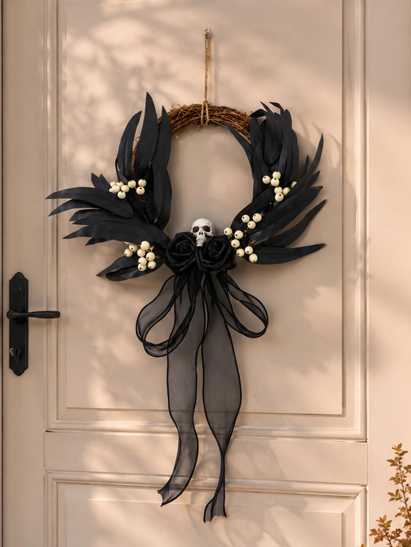 Halloween Rattan Wreath