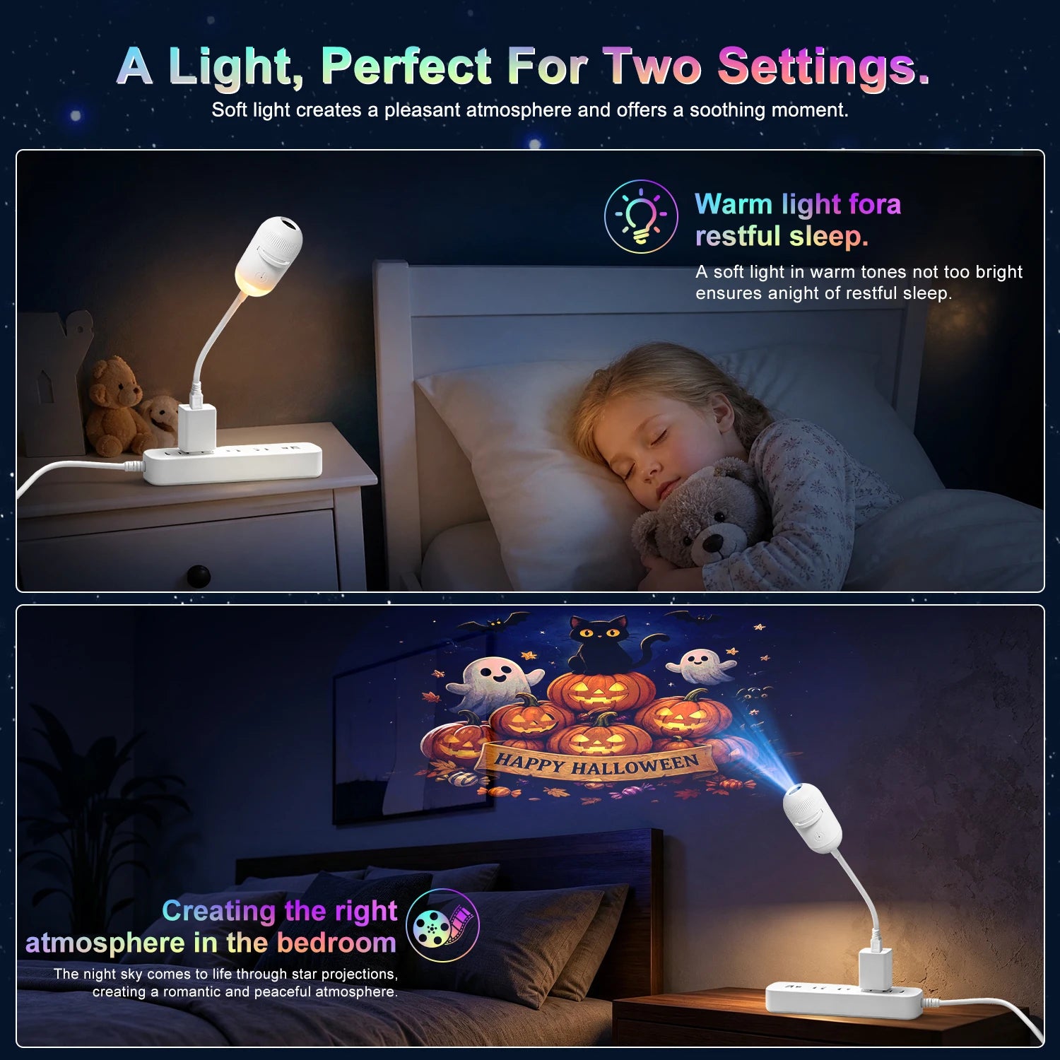 Halloween Projector Lights for Night Lamp
