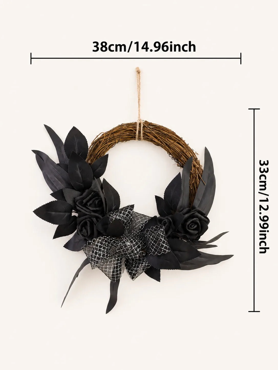 Halloween Rattan Wreath