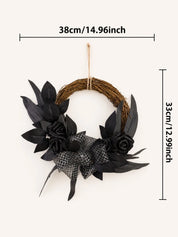Halloween Rattan Wreath