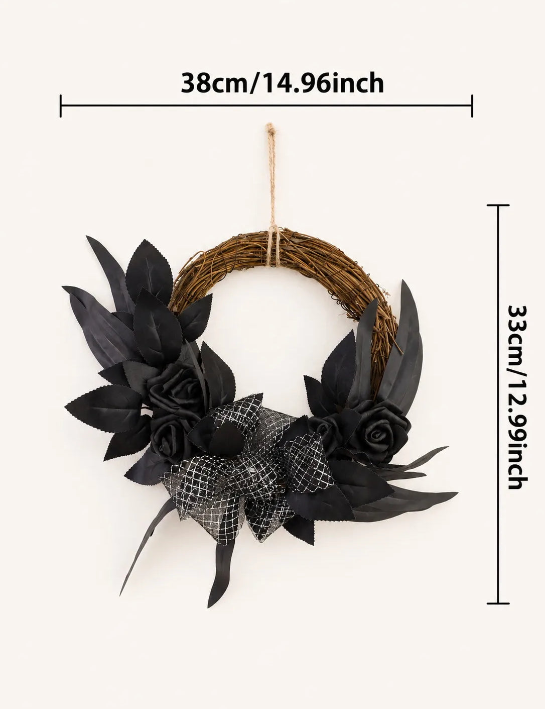 Halloween Rattan Wreath