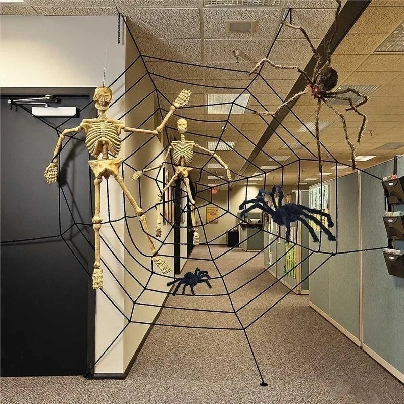 Halloween Giant Black Spider Decoration