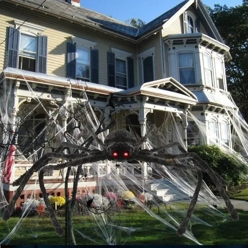 Halloween Giant Black Spider Decoration