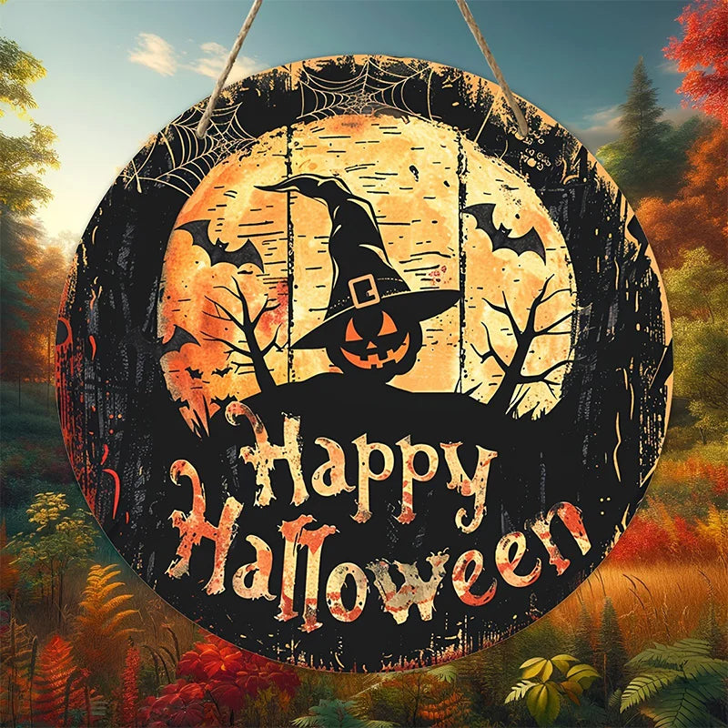 Halloween Wooden Wreath