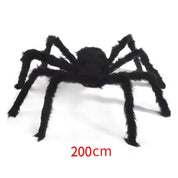 Giant Black Plush Spider Decoration
