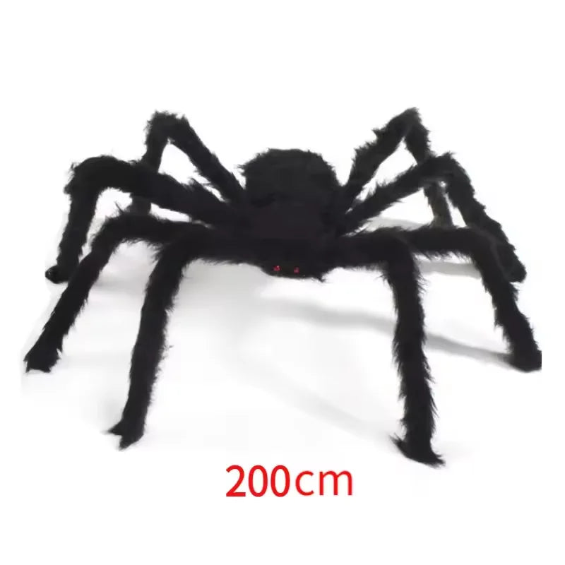 Giant Black Plush Spider Decoration