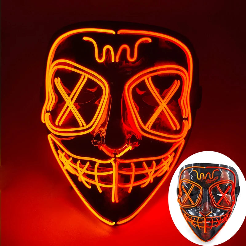 Multi Style Glowing LED Purge Mask