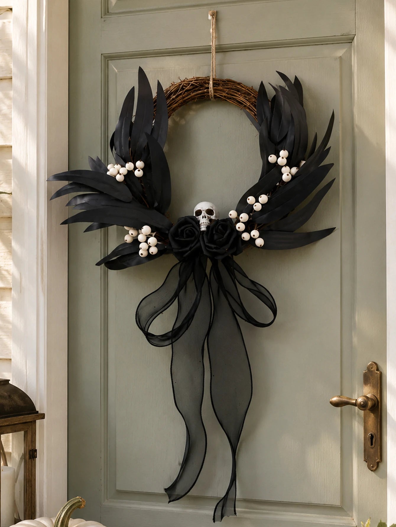 Halloween Rattan Wreath