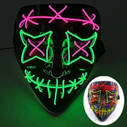 Multi Style Glowing LED Purge Mask