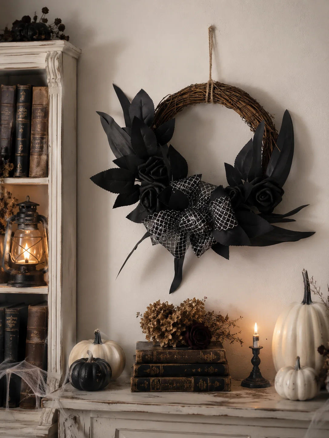Halloween Rattan Wreath