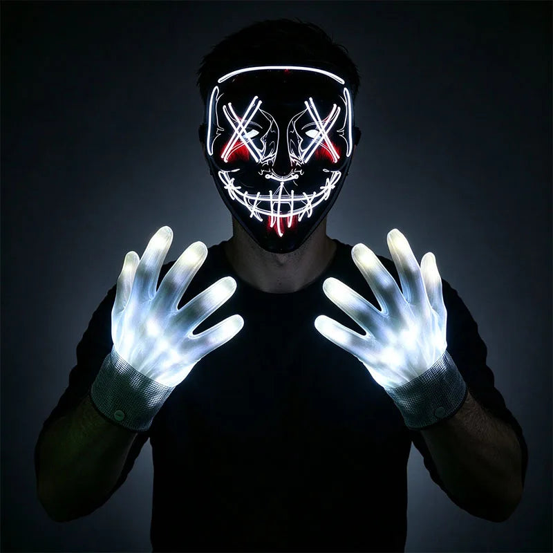 Multi Style Glowing LED Purge Mask