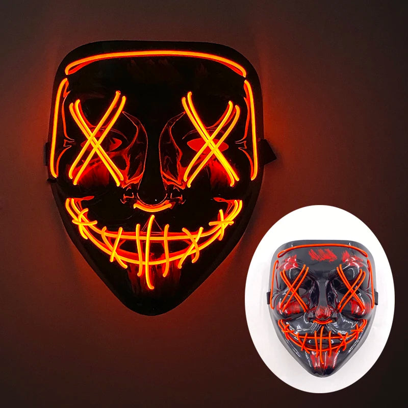 Multi Style Glowing LED Purge Mask