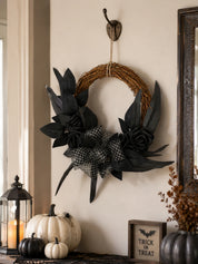 Halloween Rattan Wreath