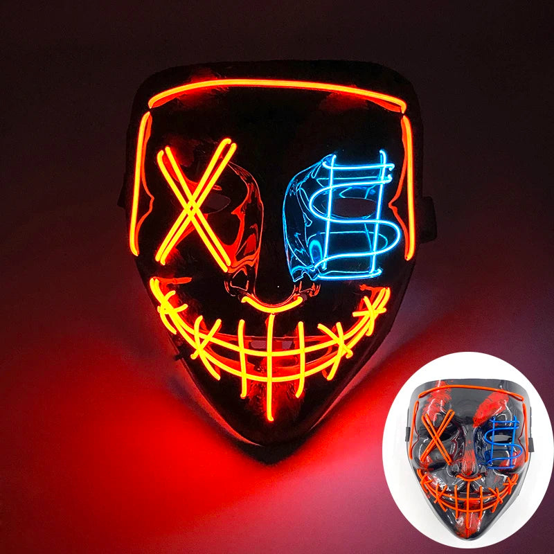 Multi Style Glowing LED Purge Mask