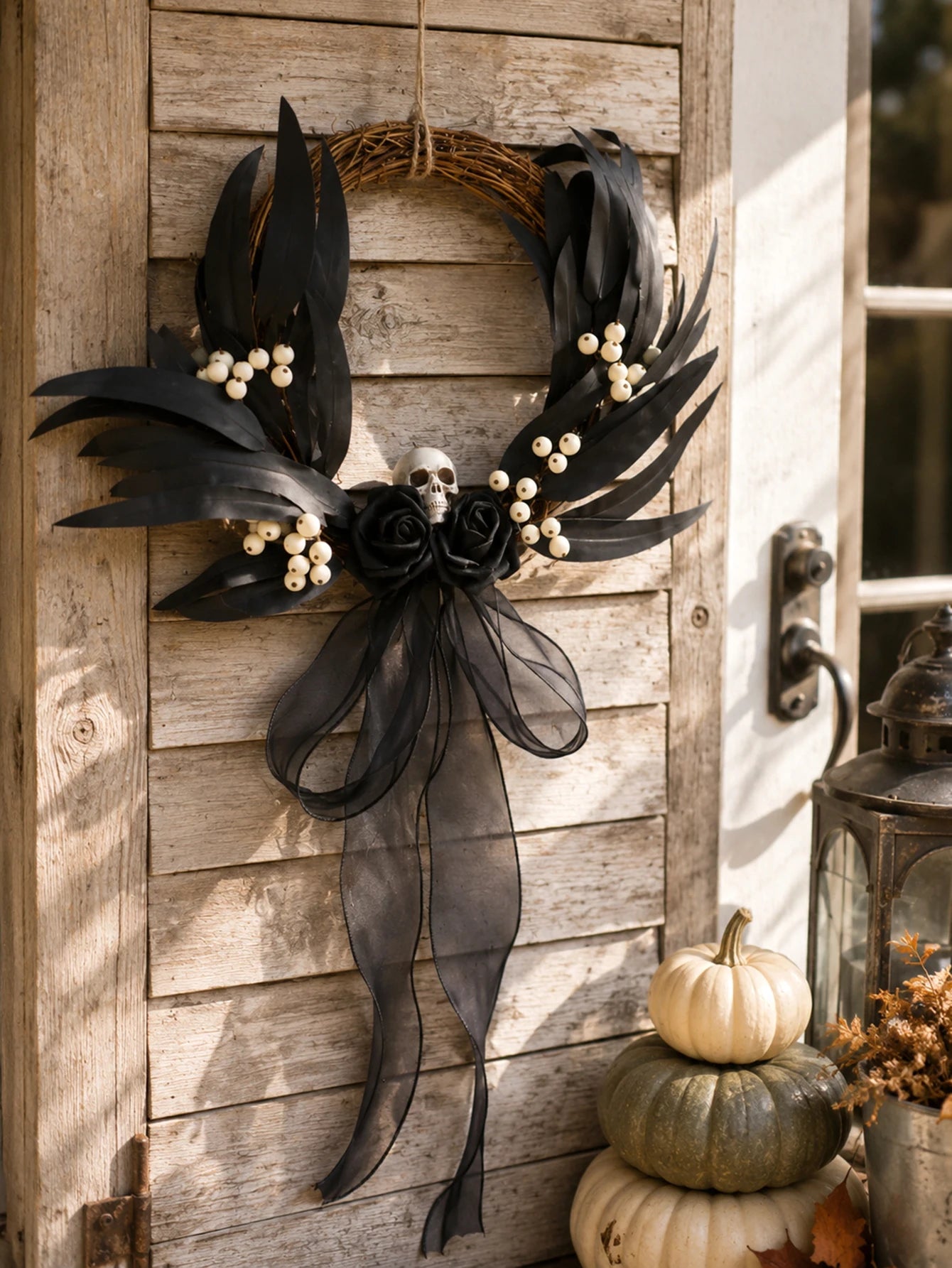 Halloween Rattan Wreath