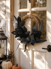 Halloween Rattan Wreath