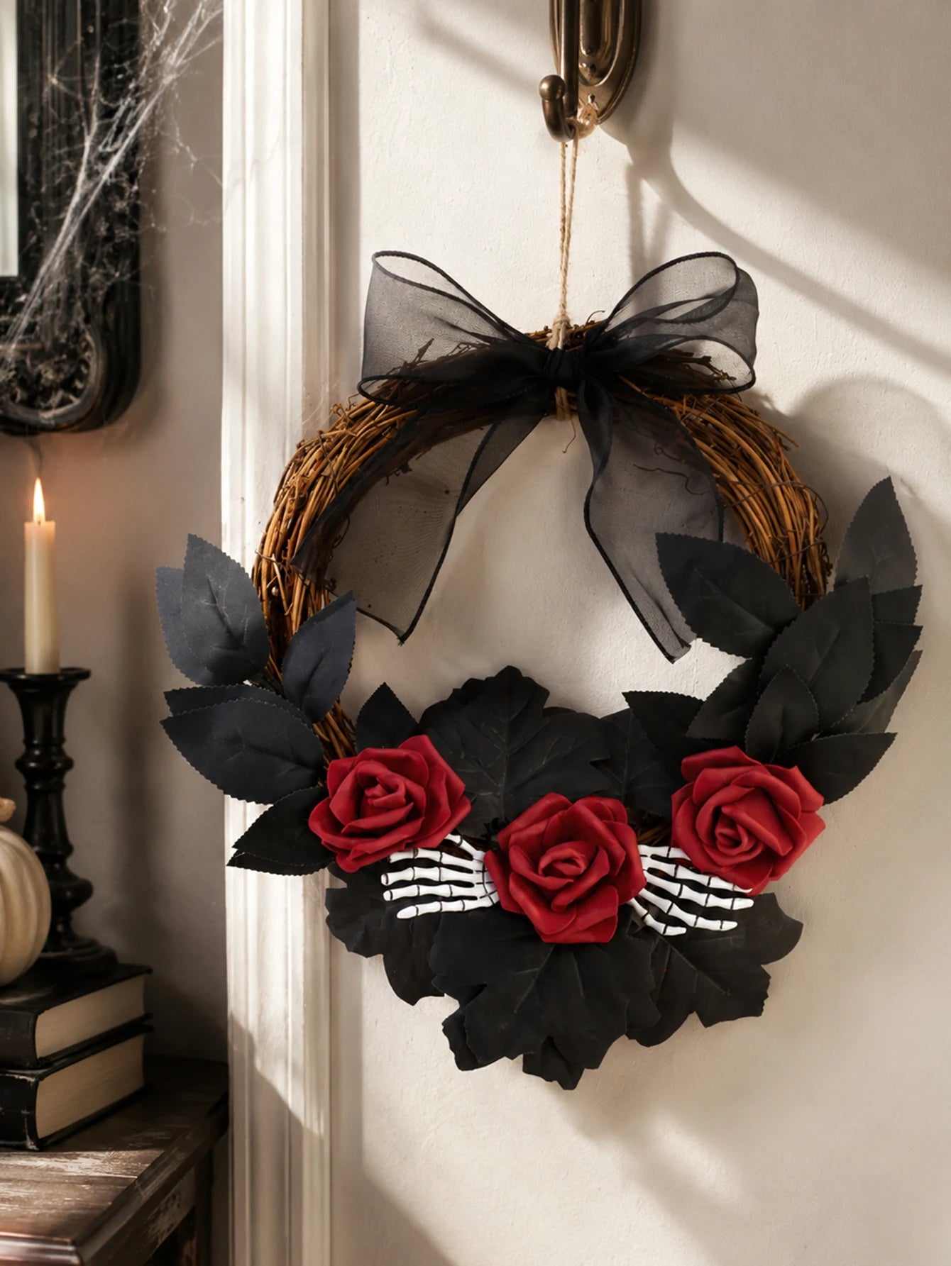 Halloween Rattan Wreath