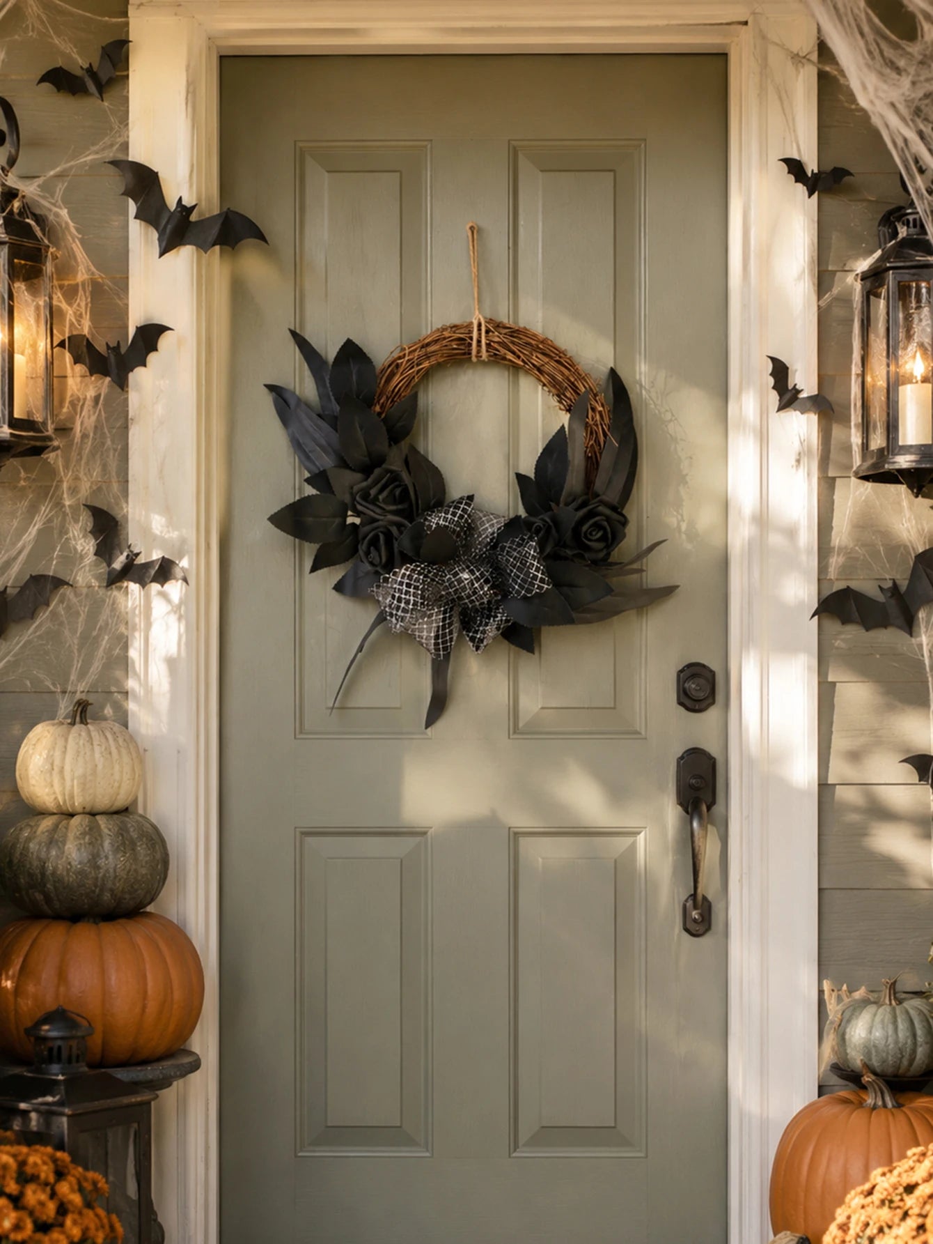 Halloween Rattan Wreath