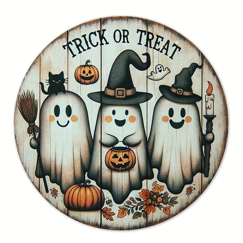 Halloween Wooden Wreath