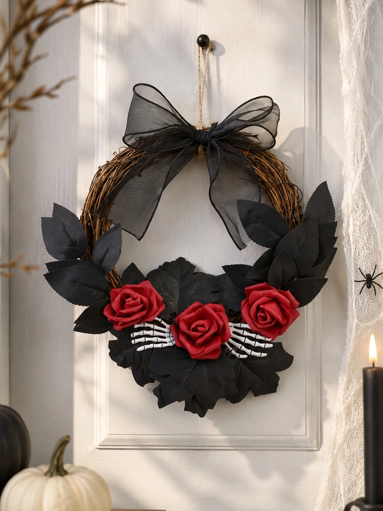 Halloween Rattan Wreath