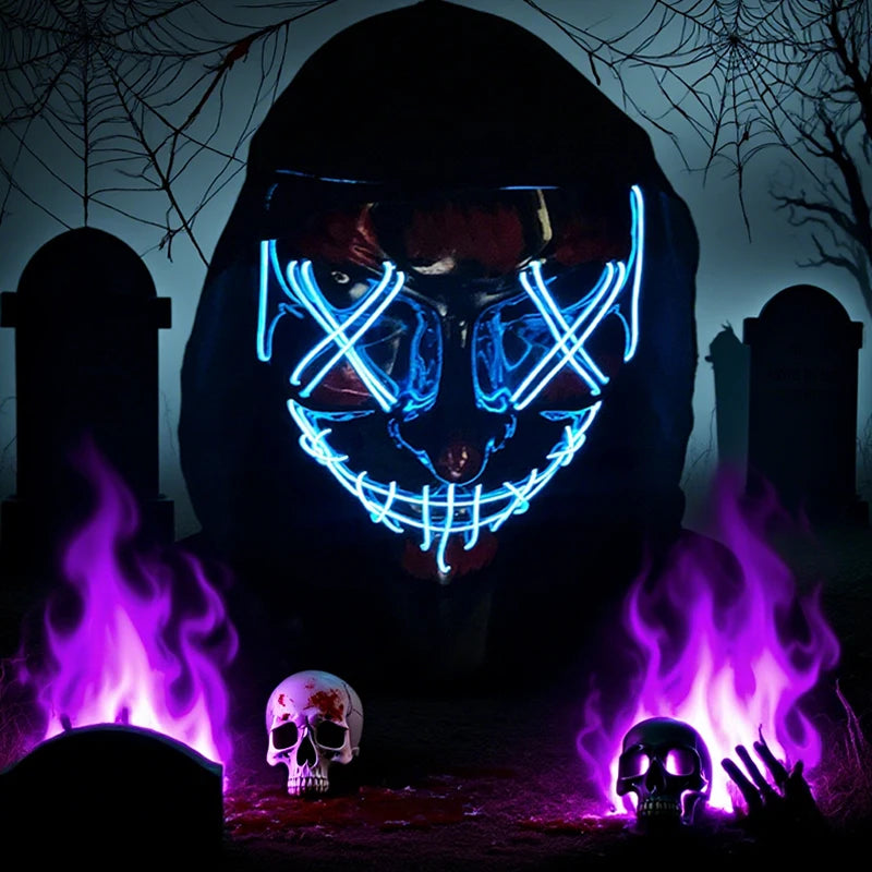 Wireless Neon LED Purge Mask Glow