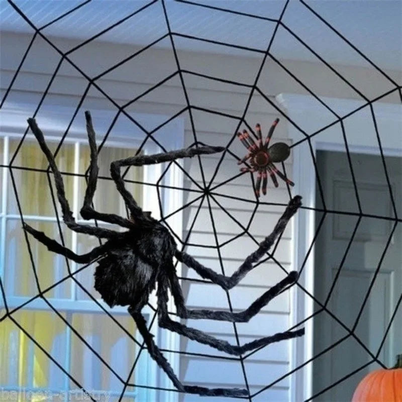 Halloween Giant Black Spider Decoration
