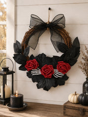 Halloween Rattan Wreath