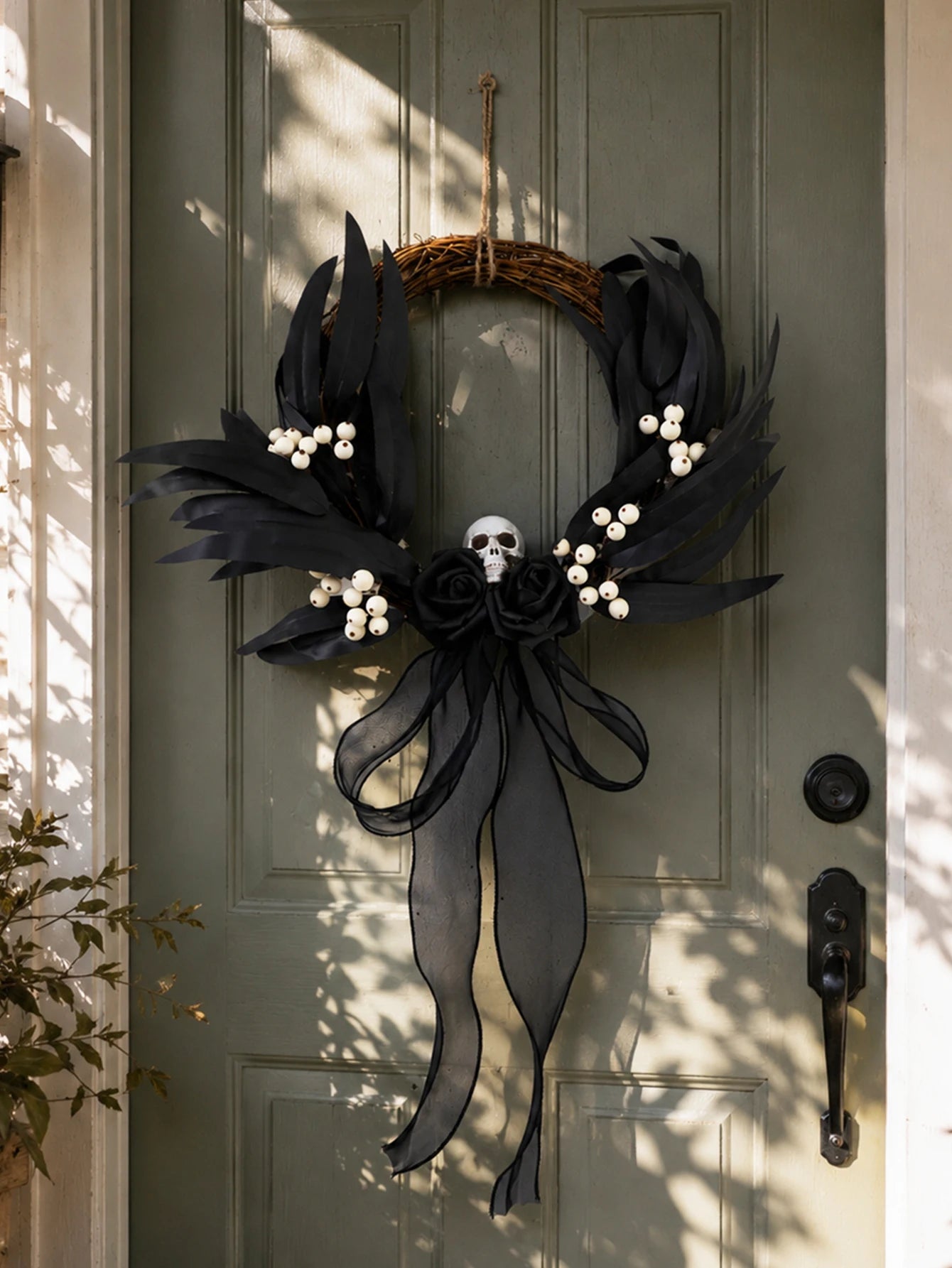 Halloween Rattan Wreath