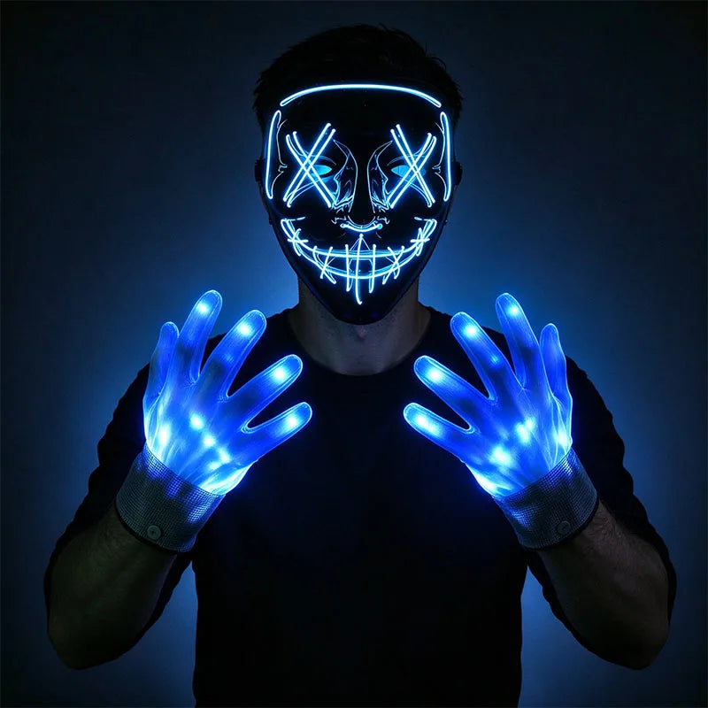 Multi Style Glowing LED Purge Mask