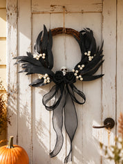 Halloween Rattan Wreath