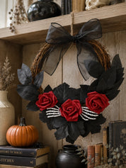 Halloween Rattan Wreath