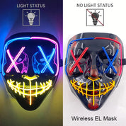 Wireless Neon LED Purge Mask Glow