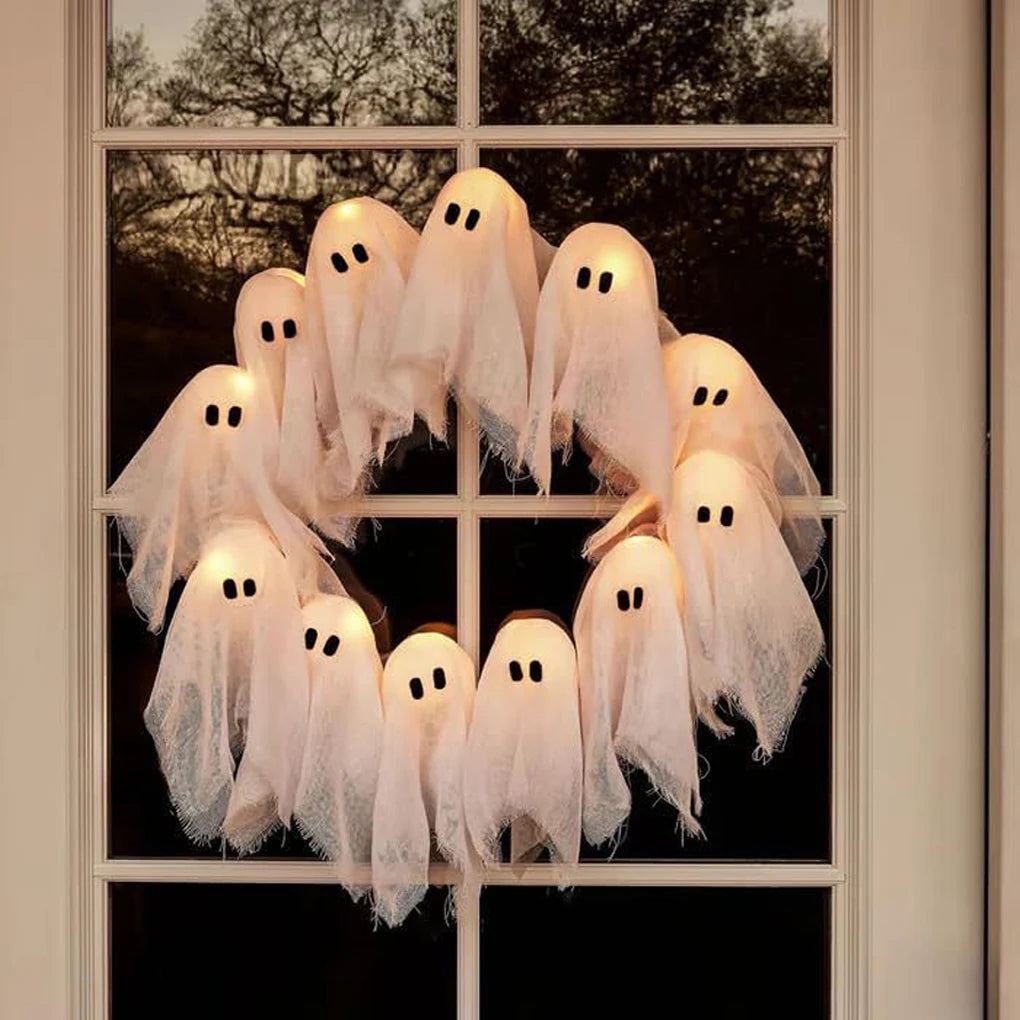 Halloween Ghost Wreath